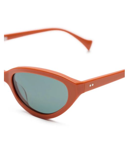 Sun Buddies White Oval-Frame Sunglasses