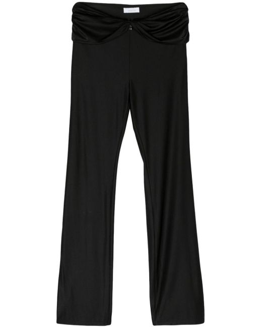 Pantalon droit à bordures repliées Rabanne en coloris Black