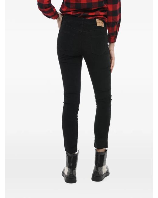 Woolrich Black Stretch-Twill Trousers
