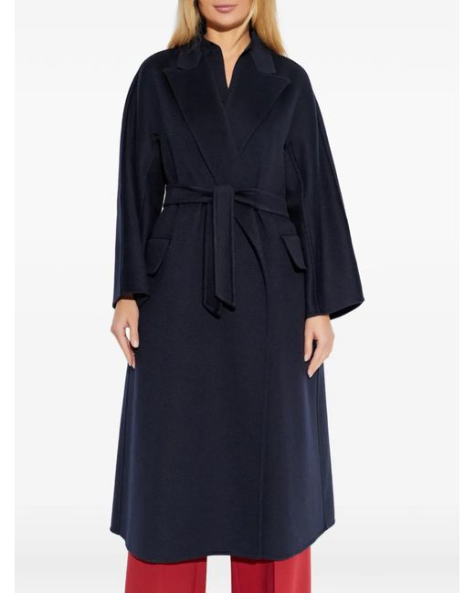 Max Mara Blue Cashmere Coat "Cesto"