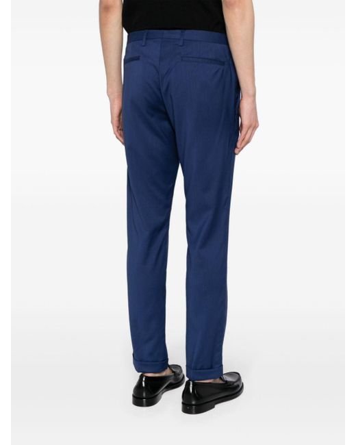 Pantalones de vestir con corte slim Paul Smith de hombre de color Blue