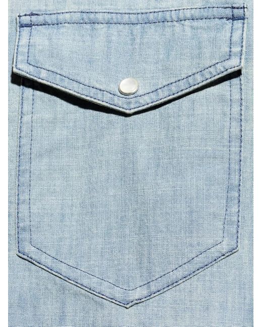 メンズ Isabel Marant ダブルポケット シャツ Blue