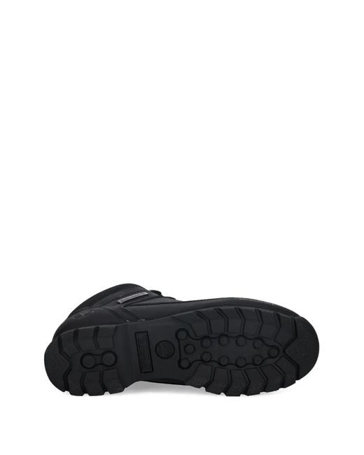 Timberland Black Eyelet Lace-Up Boots for men