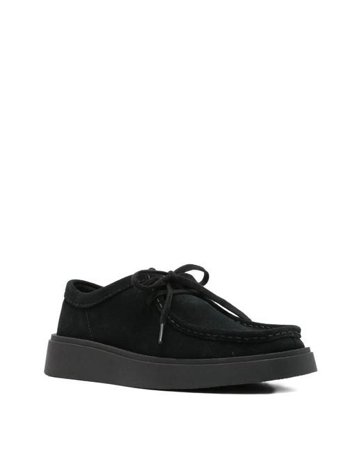 Clarks Black Suede Sneakers for men