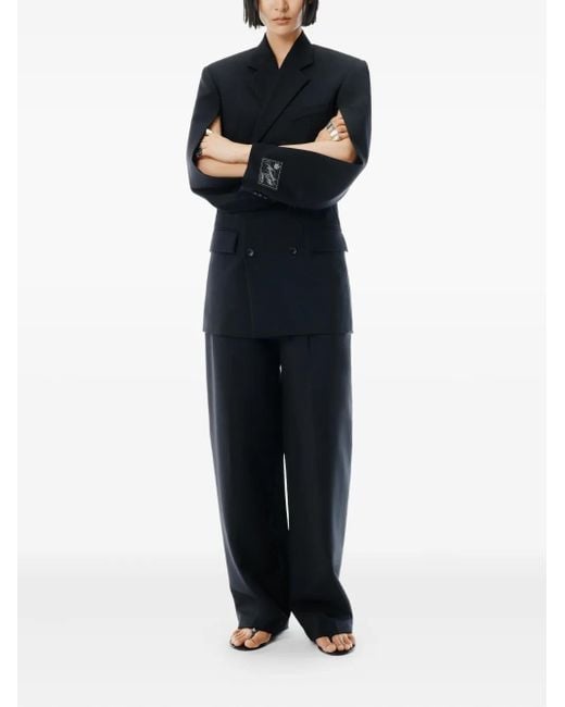 Alexander Wang Blue Double-breasted Blazer Mini Dress
