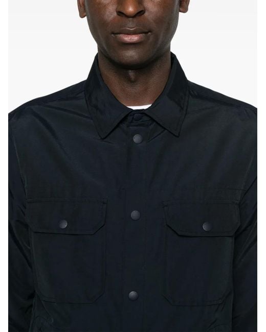Woolrich Blue Cotton Shirt for men