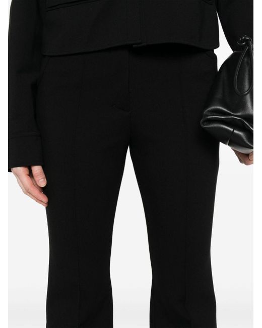 Dorothee Schumacher Black Flared Cropped Trousers