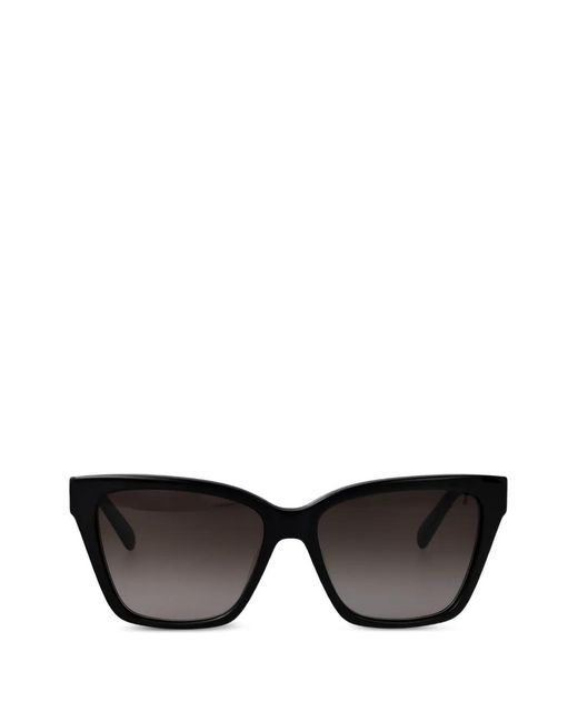 Ferragamo Eyewear Black Gancini Cat-Eye Sunglasses