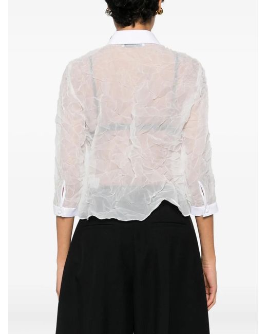 Viktor & Rolf White Crinkled Shirt