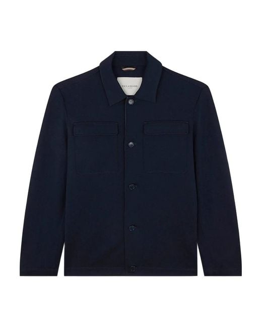 Paul & Shark Blue Wool Pocket Shirt for men