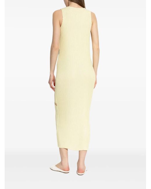 Issey Miyake Pressed Flora ドレス Natural
