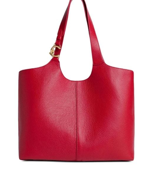 Coccinelle Red Large C-Easy Tote Bag