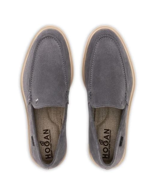 Hogan Gray H616 Loafers for men