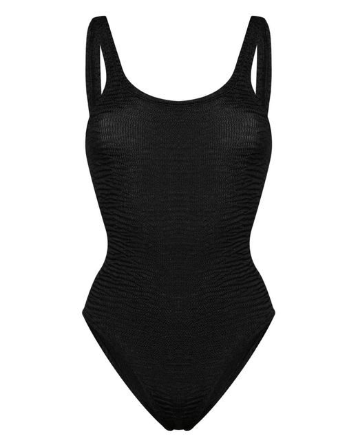 Paramidonna Black Hailey Crinkled Swimsuit