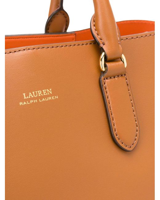 Lauren by Ralph Lauren Leather Dryden Marcy Tote Bag in Brown Lyst