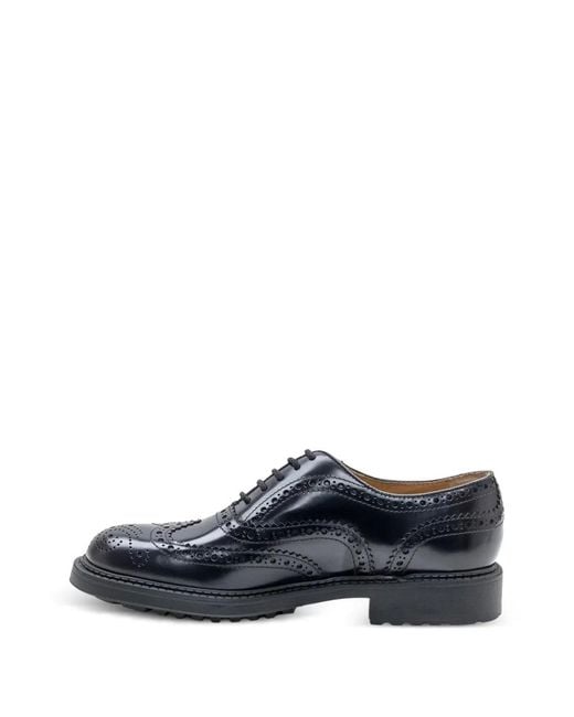Doucal's Blue Leather Oxfords for men
