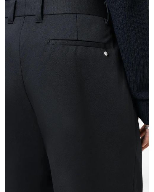 AllSaints Black Flat-Front Tailored Trousers for men