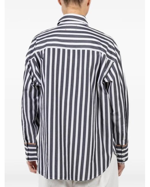 Xirena Blue Gillian Striped Shirt