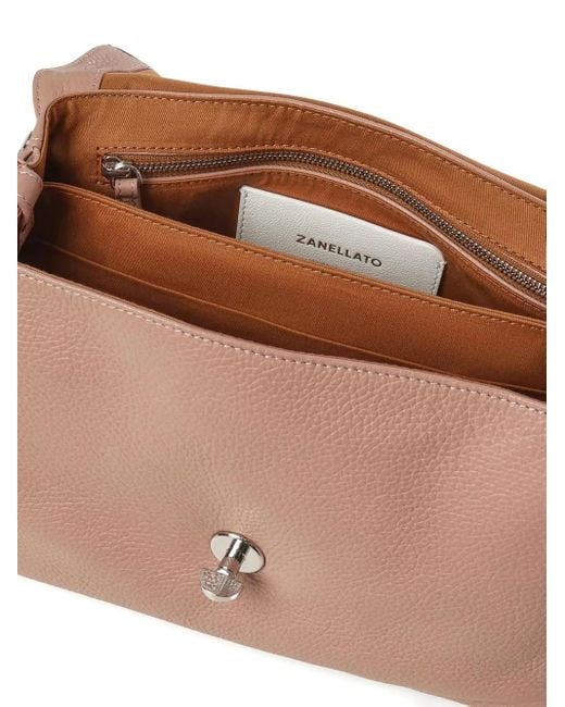 Zanellato Pink Kleine Postina Schultertasche