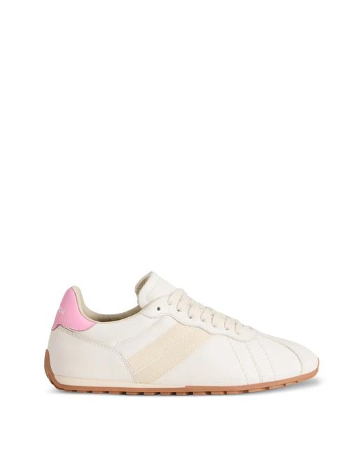 Woolrich White Side-Bands Lace-Up Sneakers