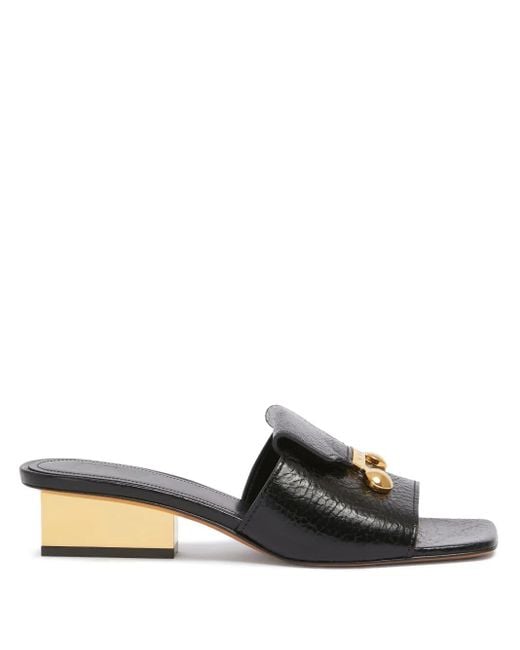 Marni Black Leather Sandals