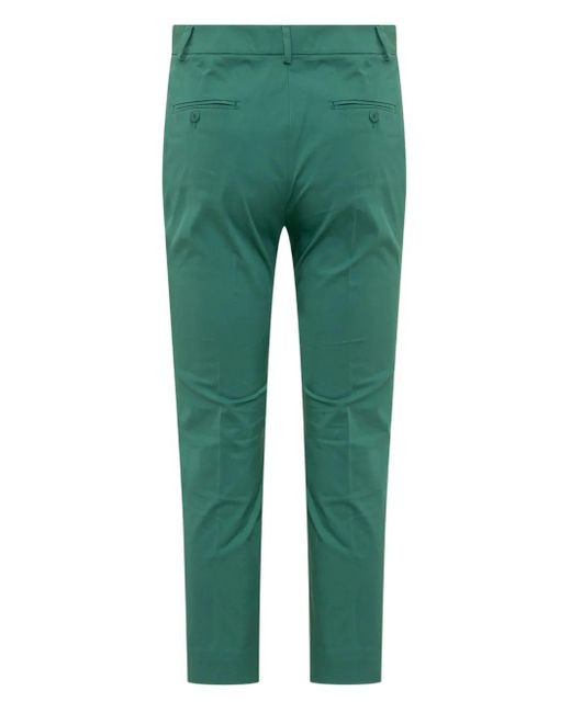 Max Mara Green Pressed-Crease Tailored Trousers
