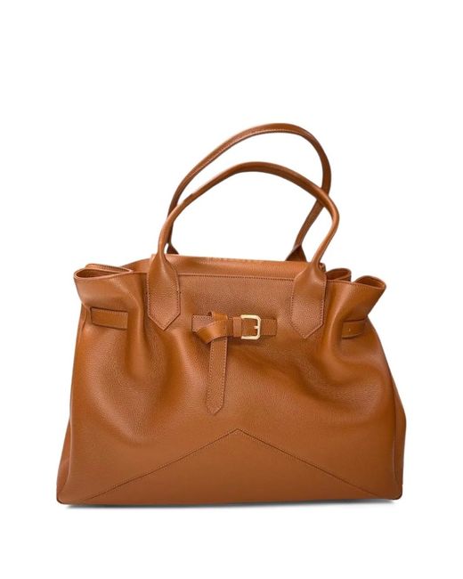 Ballantyne Brown Kate 993 Buckle Detail Tote Bag
