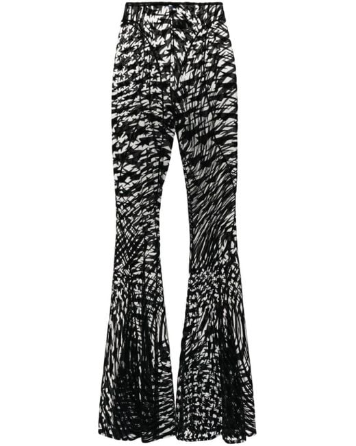 Pantalones con estampado de estrellas Mugler de color Black