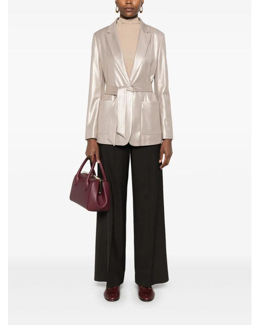 Herno Natural Lamé Blazer