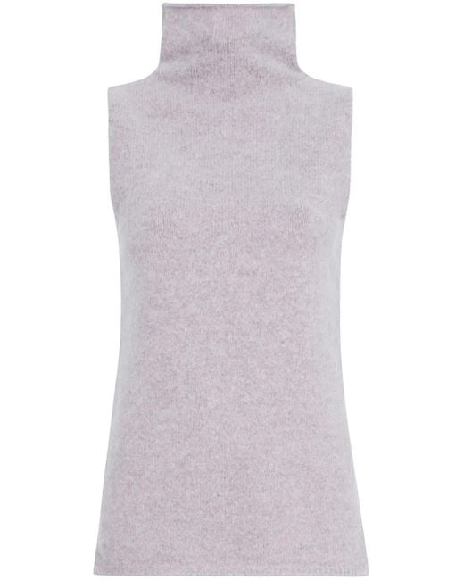 Proenza Schouler Purple Lily Turtleneck Knit Top