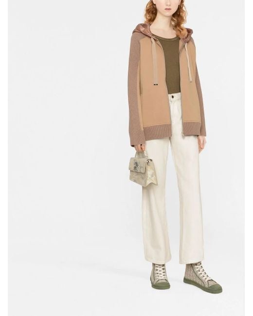 Herno Natural Hooded Zip-Up Jacket