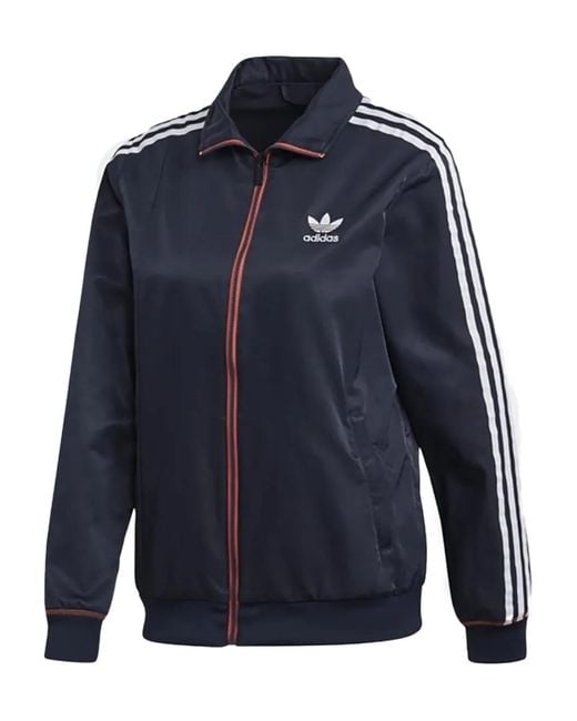 Adidas Blue Striped Track Jacket