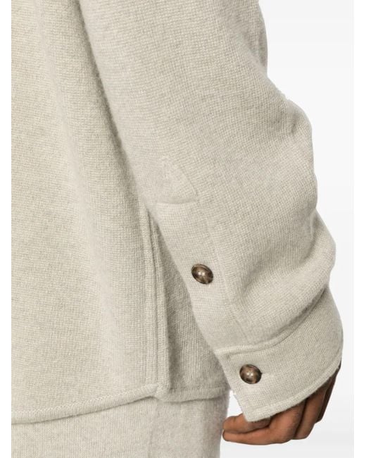 LeKasha Natural Minsk Organic Cashmere Cardigan for men