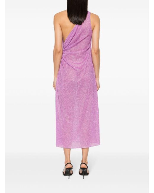 Oseree Lumière Geknoopte Maxi-jurk in het Purple