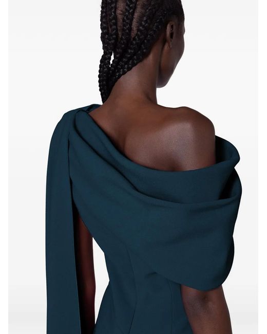 Roksanda Blue Maite Draped Midi Dress