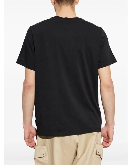 Moose Knuckles Black Cotton T-Shirt for men