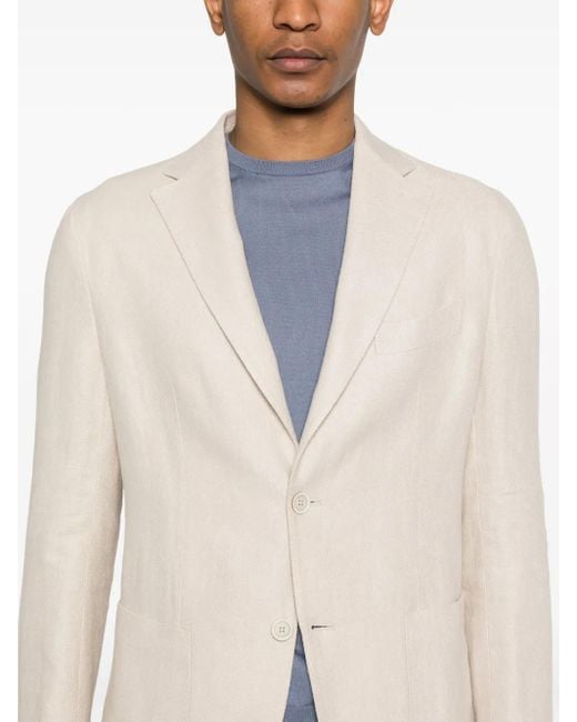 Eleventy Natural Linen Suit for men