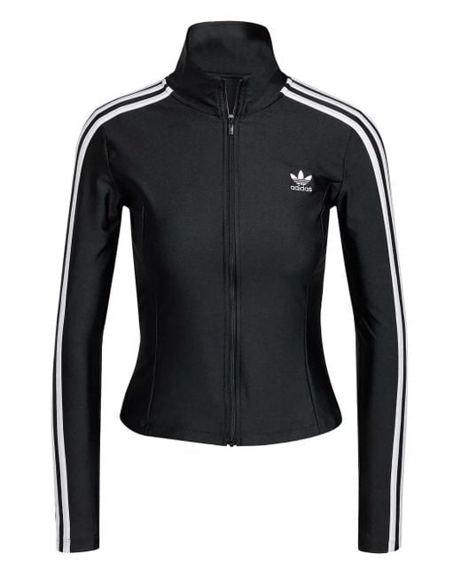 Adidas Black Adicolor 3-Stripes Zip-Up Track Jacket