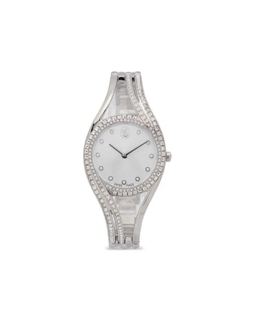 Swarovski White Steel Crystal Baguette 32Mm