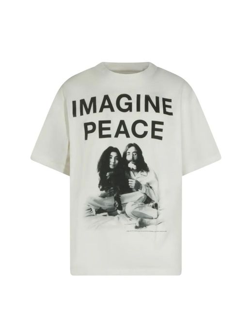 SAINT Mxxxxxx White Graphic-Print T-Shirt for men