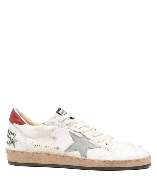 Golden Goose Deluxe Brand White Ball Star Lace-Up Sneakers for men