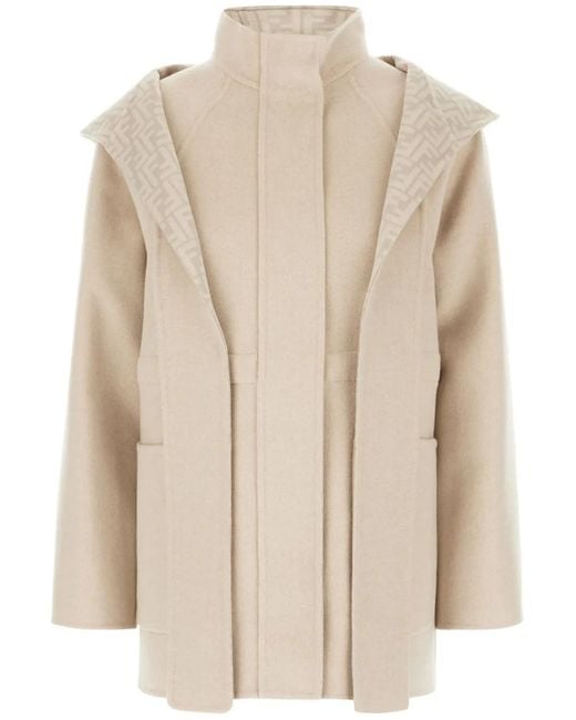 Chaqueta Con Cierre De Lazo Fendi de color Natural