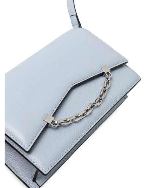 Karl Lagerfeld Gray Leather Cross Body Bag