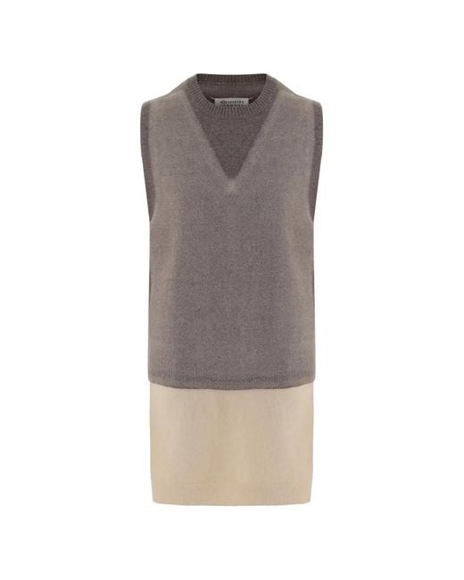 Maison Margiela Gray Sleeveless Top