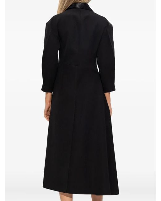 Abito Midi A Maniche Lunghe di Jil Sander in Black
