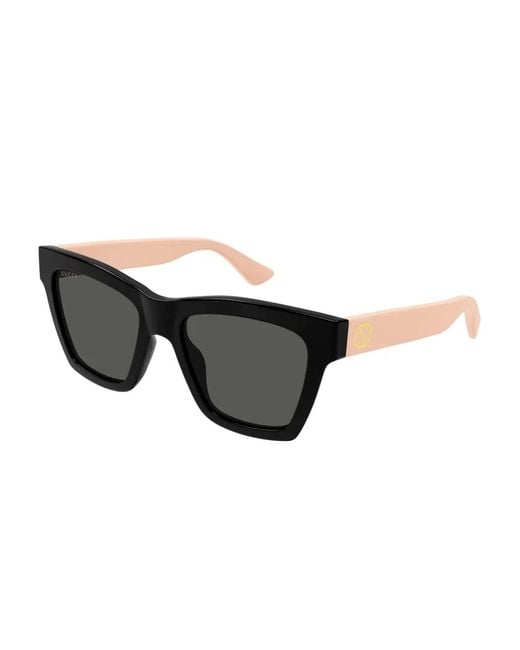 Gucci Black Square-Frame Sunglasses