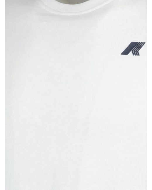 T-Shirt Odom Ascii Code Con Stampa di K-Way in White da Uomo