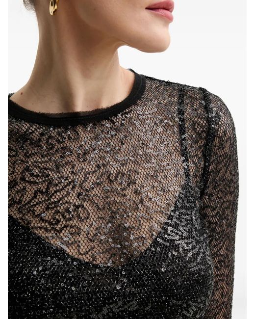 Pinko スパンコール ドレス Black