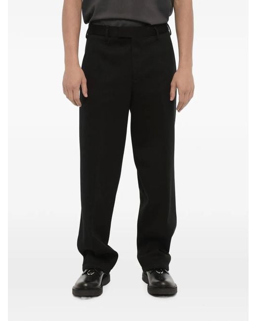 Neil Barrett Black Concealed-Fastening Tailored Trousers for men
