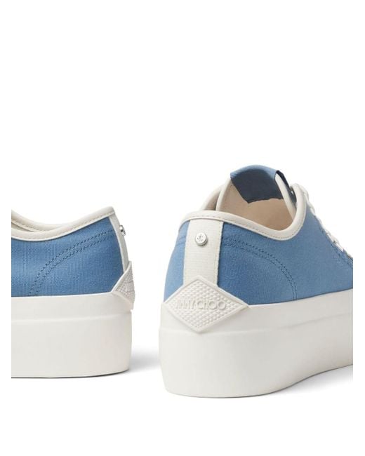 Sneakers Palma Maxi/F con suola rialzata di Jimmy Choo in Blue